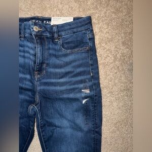 American Eagle Women's Dark Blue Jeggings